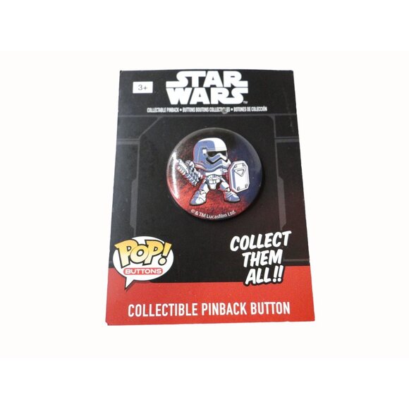 Star Wars Funko Buttons Stormtrooper BB8 Kylo Ren Set of 3 - Picture 3 of 5